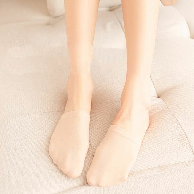 Breathable Summer Invisible Non-slip Solid Color Toe Cover Invisible Socks Half Foot Socks Forefoot Socks Hosiery