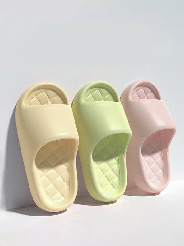 Zapatillas de casa antideslizantes para hombre y mujer, chanclas de suela gruesa de EVA para baño y ducha, para verano, 2023