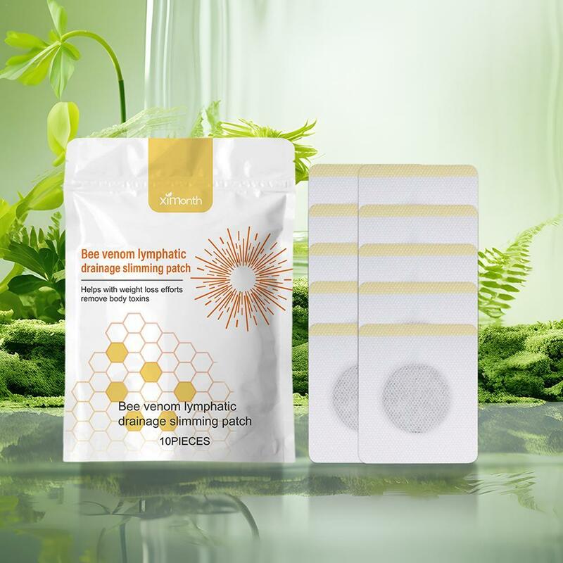 50pcs Bee Lymphatic Drainage Slimming Patch Lymphatic Detoxification, Swelling, Lymph Node Treatment Promote Circulation
