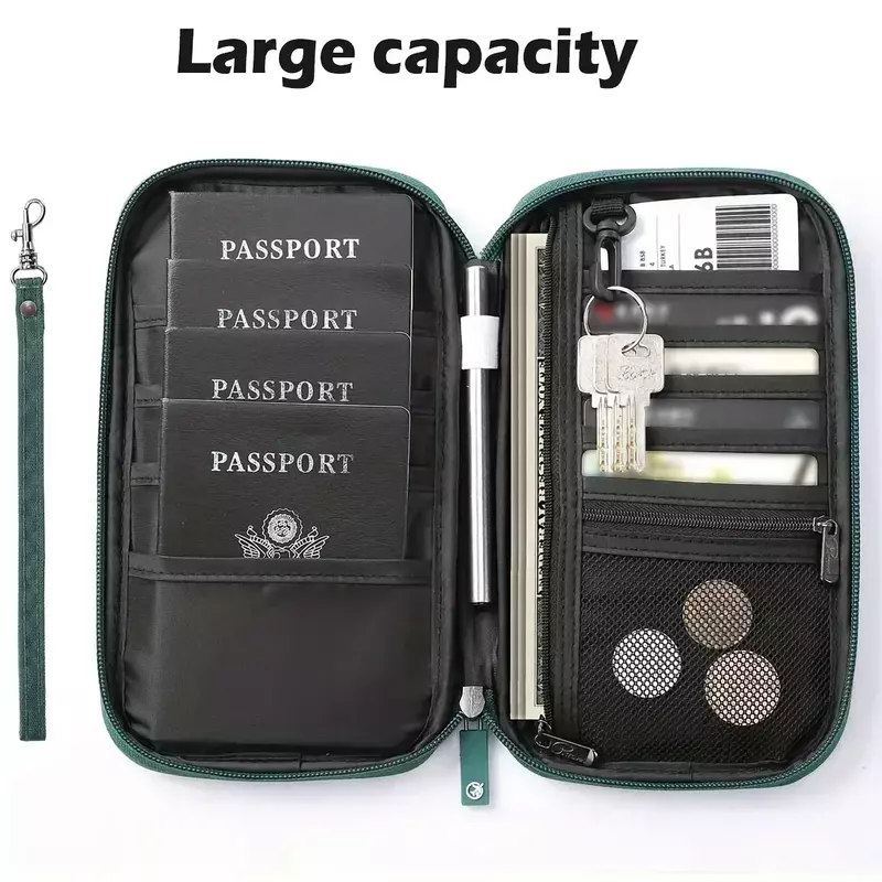 กระเป๋าใส่เอกสารกระเป๋าพาสปอร์ตสำหรับครอบครัวซองใส่หนังสือเดินทางเดินทาง dompet Travel กระเป๋าเก็บบัตรอุปกรณ์เสริมสำหรับการเดินทาง