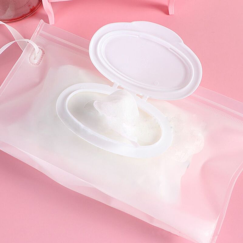 Kotak Clamshell dapat digunakan kembali mudah dibawa Masker Pembersih kasus serbet penyimpanan kantong tisu basah tas wadah kosmetik