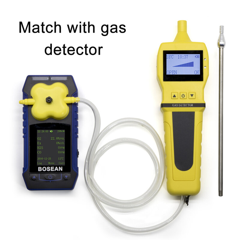 Industri Portabel Pompa Gas Sampling Pengisian Digital Cerdas Eksternal Pompa Sampler Perangkat Mendukung Semua Gas
