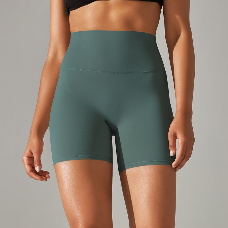 Pantalones cortos de Yoga para mujer, mallas deportivas transpirables de cintura alta para correr y hacer ejercicio en verano
