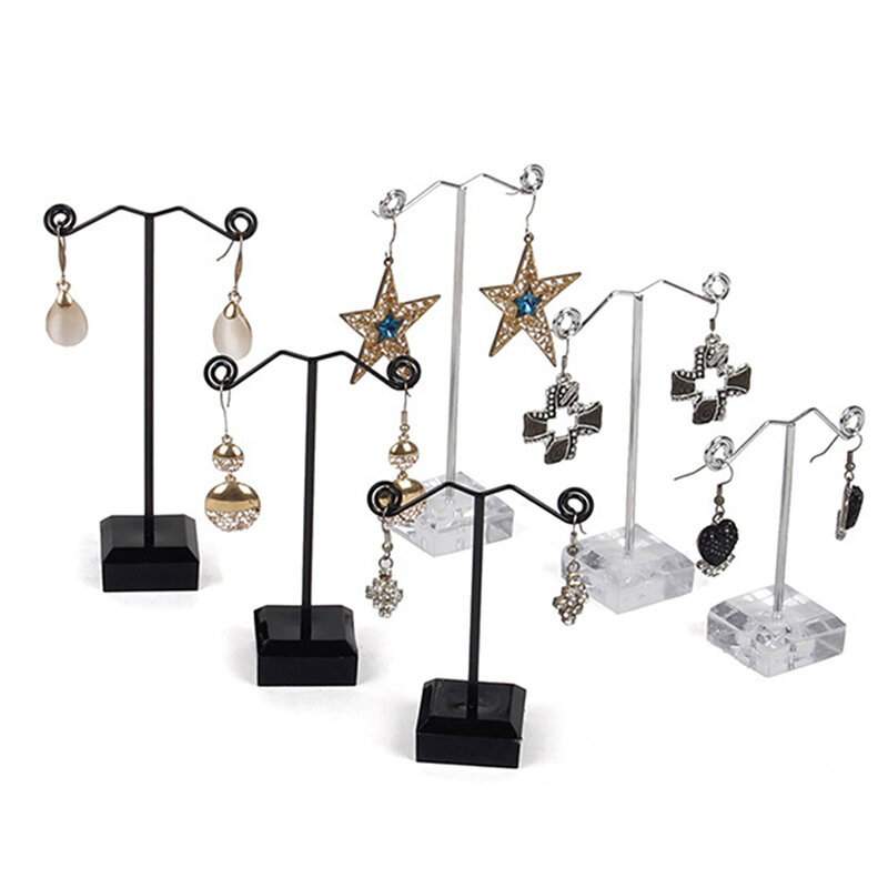 3Pcs Earrings Rack Display Acrylic Earring Ear Studs Jewelry Rack Display Stand Storage Hanger Holder