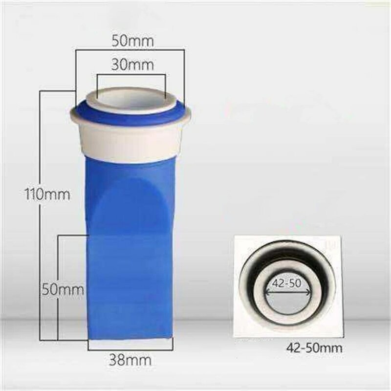 1 sztuk silikonowy anty-zapach zlew spustowy Gang filtr nadaje się do 45-50mm rury spustowe łazienka kuchnia dezodorant ścieków sitko