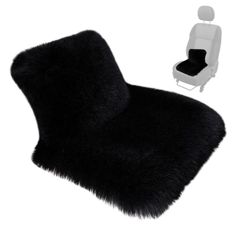 Plush Car Cushion Seat Cushions All Season Auto Cushion Winter Plush Seat Washable Chair Cushion Interior Accessories Car Seat