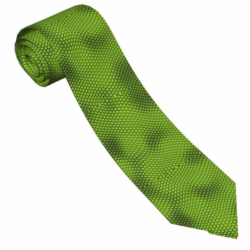Corbata de piel de lagarto para hombres y mujeres, corbata, accesorios de ropa
