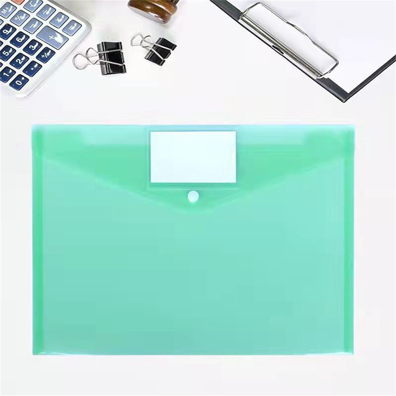 A4 Letter Waterproof Large Capacity File Folders For Storing Files Organizing Desktops Colorful Transparent Document Holder Supp