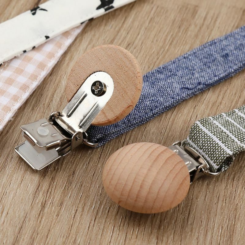 Cotton Pacifier Chain Clips Clip Baby Teether Handmade Nipple Holder Durable Children's Goods
