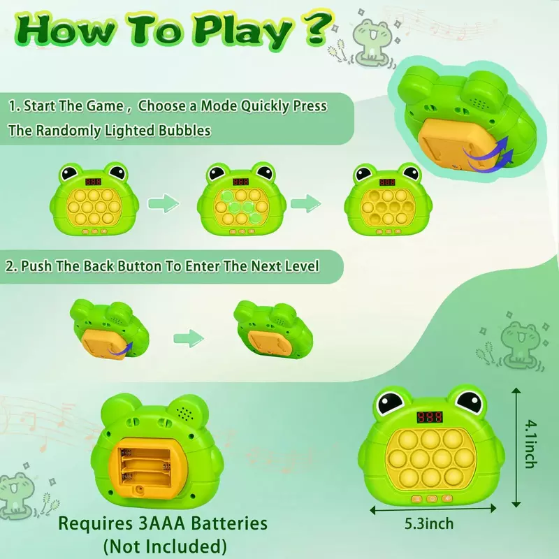 Verbesserte elektronische Pop-Licht Quick Push-Spiele konsole Spielzeug für Kinder Erwachsene zappeln Anti-Stress-Relief Spielzeug interaktive Spiel maschine