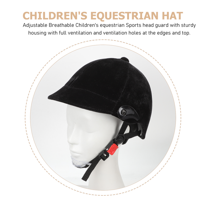 Casco de montar a caballo para niños pequeños, casco ecuestre ligero, equipo de protección de seguridad
