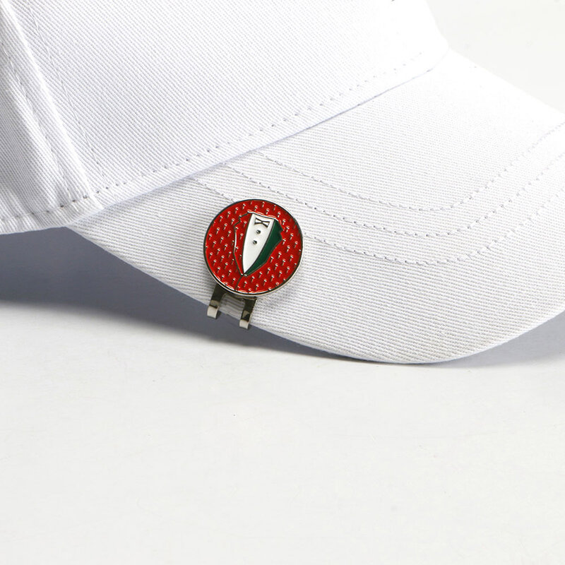 علامات كرات الجولف الرجال النساء لاعبي الغولف تعلق كرة الغولف علامة مع المغناطيس المينا صنعة قبعة كليب للأحزمة