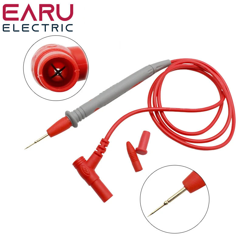 Pin de cables de prueba de sonda Universal para multímetro Digital, medidor de punta de aguja, probador de multímetro, Cable de pluma de alambre, 20A, 1 par
