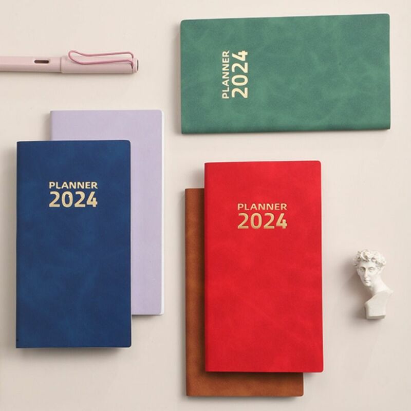 Agenda Veranstalter Englisch Agenda 2024 Notizbuch Tagebuch Notizblock Memo Tagebuch Planer Business Notebook verdicken, um Liste zu tun