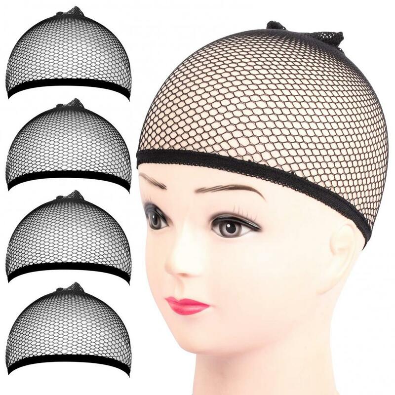 Topi Wig Liner jaring elastis, topi penutup rambut dengan Aksesori hiasan rambut
