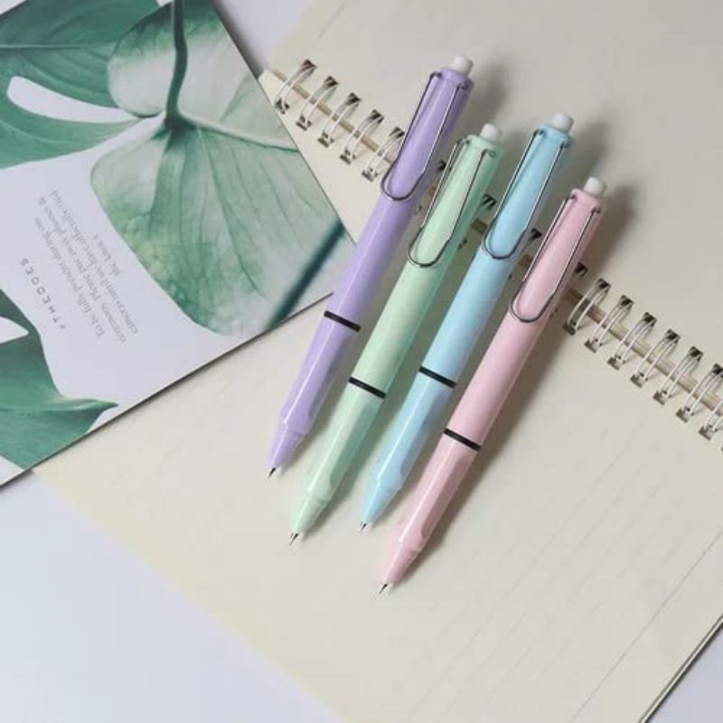 Retractable Fountain Pen, Press Type Refillable Ink Writing Pen Extra Fine 0.38mm Calligraphy Pen for Office School,,family