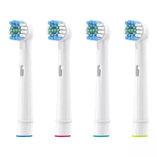 Testine di ricambio 4x per spazzolino elettrico Oral-B Fit Advance Power/Pro Health/Triumph/3D Excel/Vitality Precision Clean