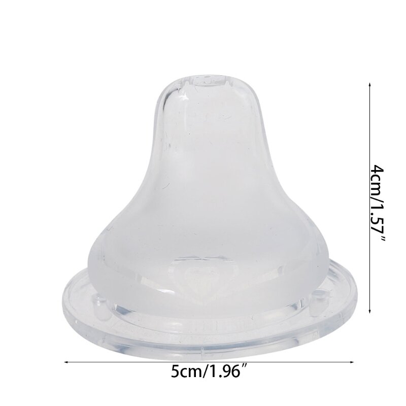 Baby Soft Safety Liquid Silicone Pacifier Duckbill Nipple Natural Flexible Replacement for Wide Mouth Milk Bottle