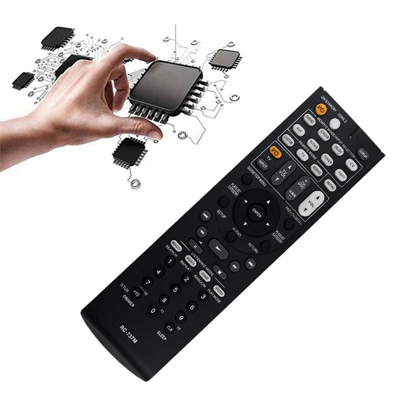 1 Pieces Replacement Remote Control Replace RC-737M Remote Control For Onkyo Black