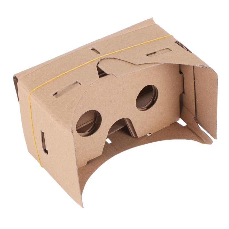 2X 6 Cal DIY 3D VR okulary do VR płyta pilśniowa dla Google tektura