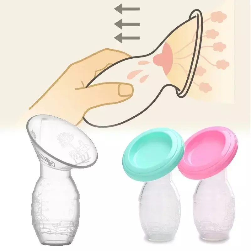 Karmienie dziecka laktator ręczny kolektor piersi z automatyczną korektą mleka z piersi silikonowe pompy bez BPA