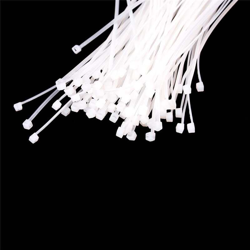 100pcs cabo de náilon auto-travamento plástico fio zip laços conjunto 10cm 2.5*100 mro & industrial fornecimento fixadores & cabo de ferragem