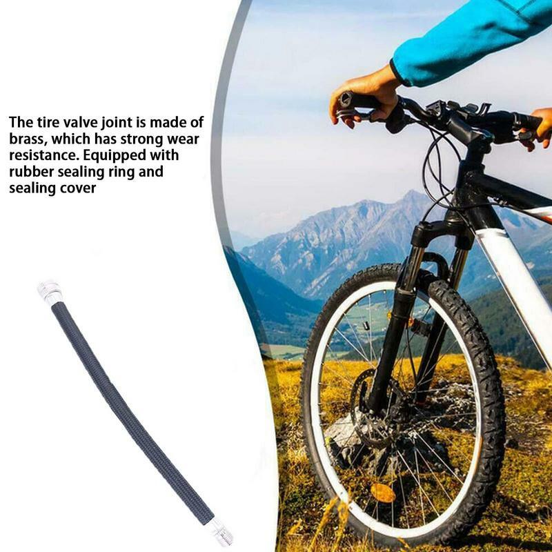 أنبوب تمديد مضخة الدراجات ، أنبوب مترابطة لإطارات الدراجة ، أنبوب نفخ الدراجة الجبلية مع تجهيزات النحاس لعربة الأطفال