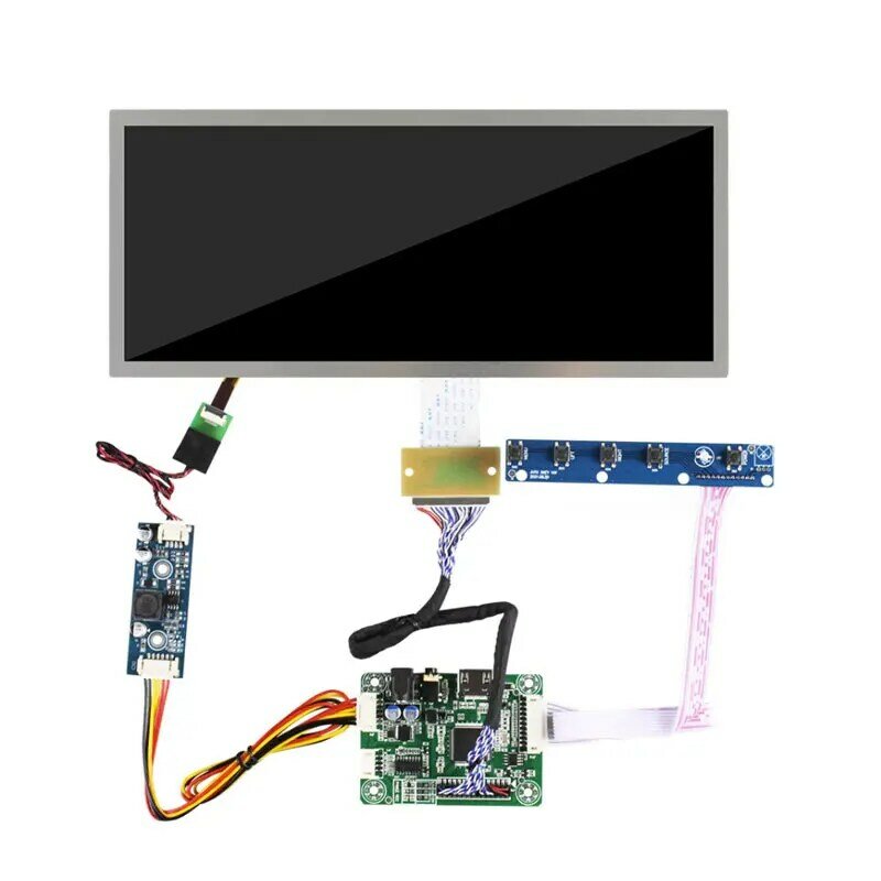 Innolux 10.3 Inch Strip LCD Display 1920x720 LVDS LCD Panel With Driver Board For PC Secondary Display Automotive Recorder New
