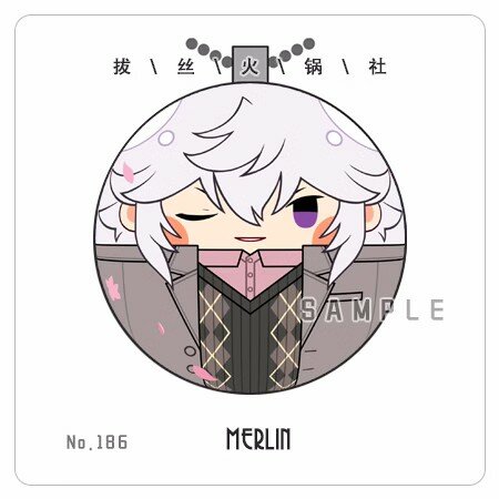 Anime Fate Grand Order Merlin 7cm morbido peluche farcito portachiavi ciondolo a5460 regalo di compleanno