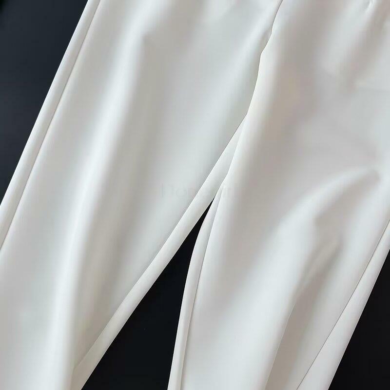 Женские прямые брюки Donegirl, повседневные универсальные брюки с высокой талией, весна-лето 2024