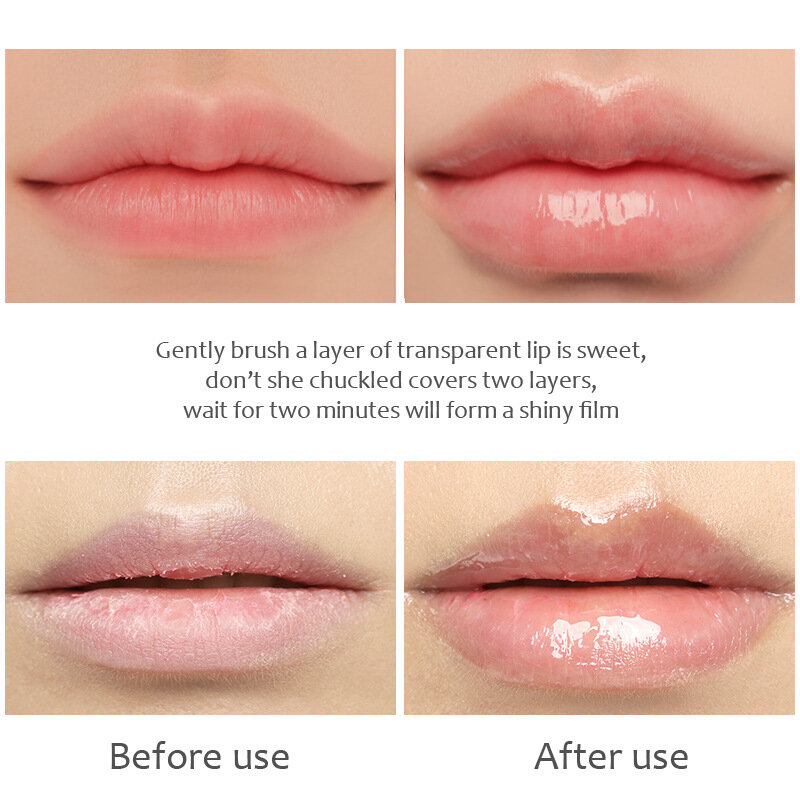 5ml Plumping Lip Gloss Instant Volumising Lip Plumper Serum Reparação Reduzir Lip Fine Lines Máscara Lip Enhancer Oil Lip Care