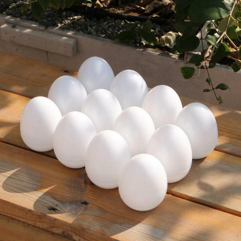 Lampka LED pisanki 12 sztuk podświetlanych ozdób wielkanocnych na jajka wodoodporne elektroniczne wielokolorowe jajka do sypialni