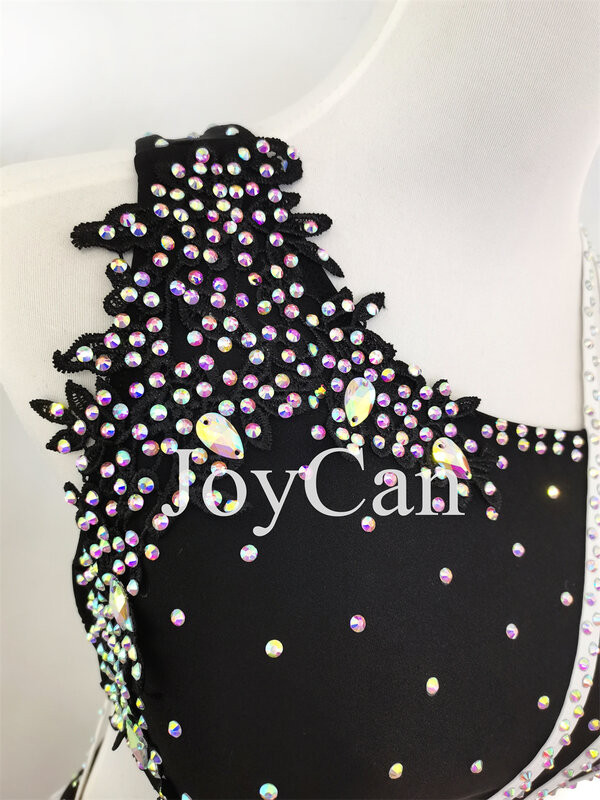 JoyCan-فستان رقص غنائي للفتيات ، زي الجاز ، ملابس الرقص القطبي ، تدريب الأداء الأسود