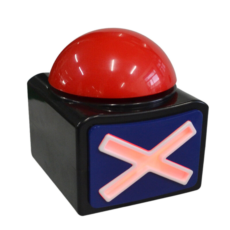 Pulsante del cicalino del giocattolo del gioco mostra la scatola del pulsante di allarme con gli oggetti di scena del partito dello spettacolo del gioco della luce sonora