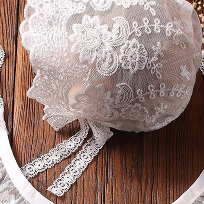 Baby Photo Clothes Lace Flower Beanie & Neck Collar Shawl Newborn Costume Photo Props Hat Neckwear Skin-Friendly DropShipping
