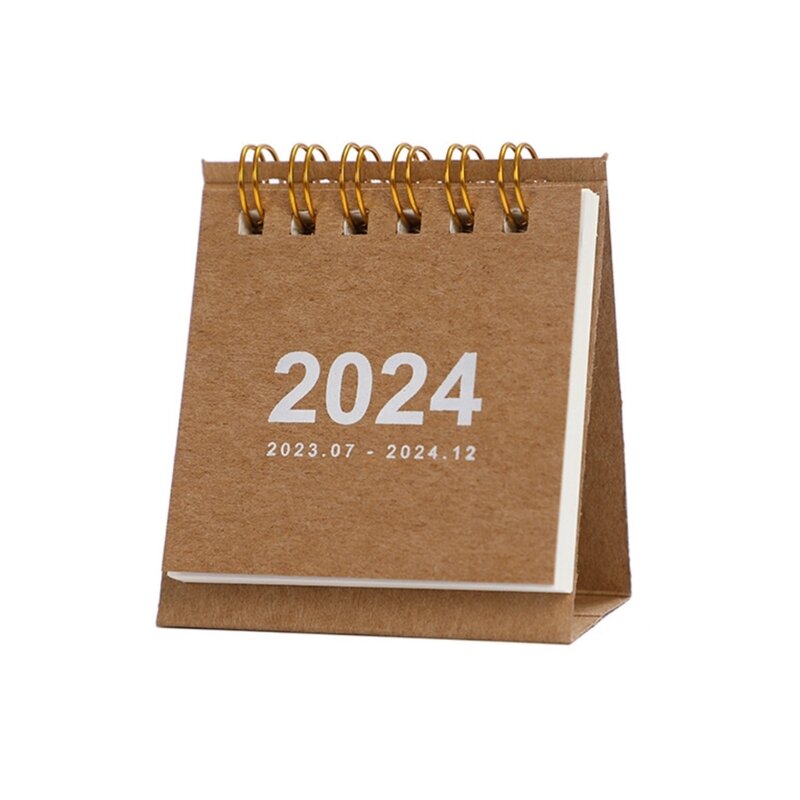 Referensi Bulan Kalender Kartun 2024 dari 07/2023 hingga 12/2024 Perencana Kalender Meja Berdiri untuk Meja Kantor Sekolah
