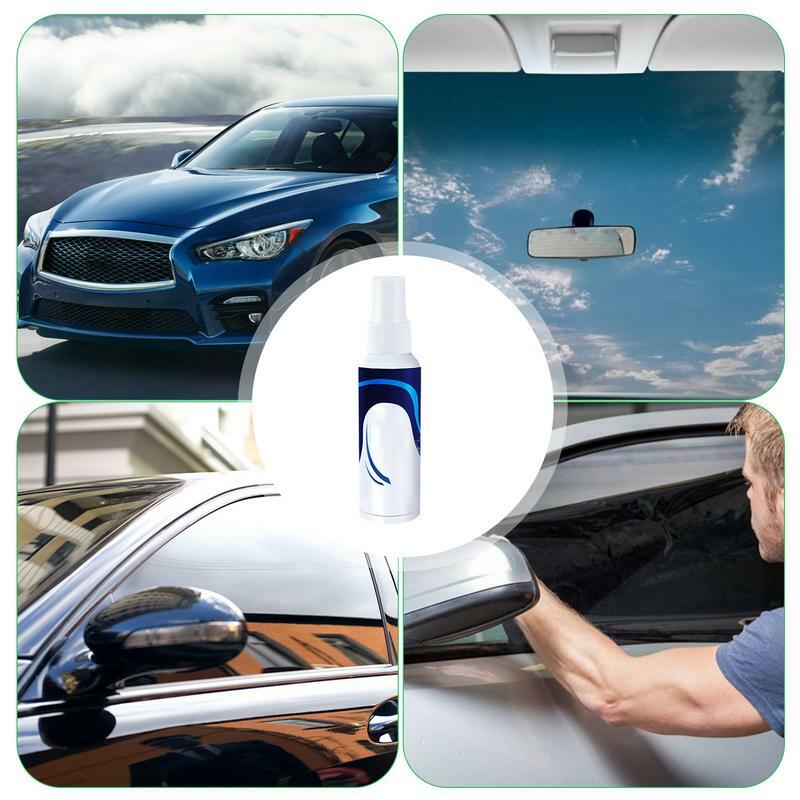 Spray hydrofuge pour pare-brise de voiture, agent de revêtement de film de verre, spray anti-buée pour vitres de voiture, revêtement anti-pluie pour vitres de voiture
