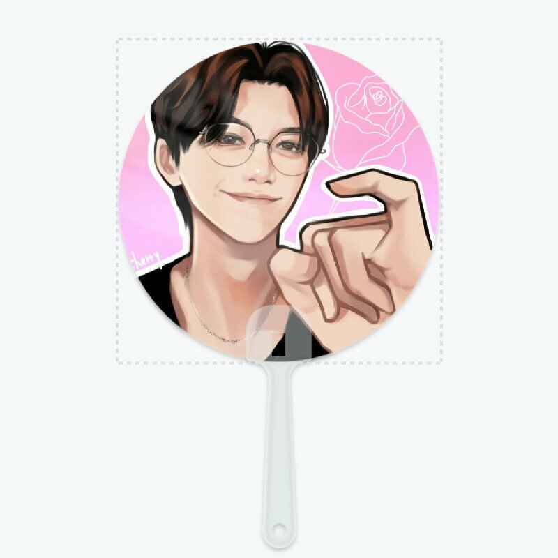 Huang Hongxuan Qiu Yuchen HD Poster Taiwan TV Unknown Drama Stills Photo Picture18*18cm Plastic Round Fans Can Custom