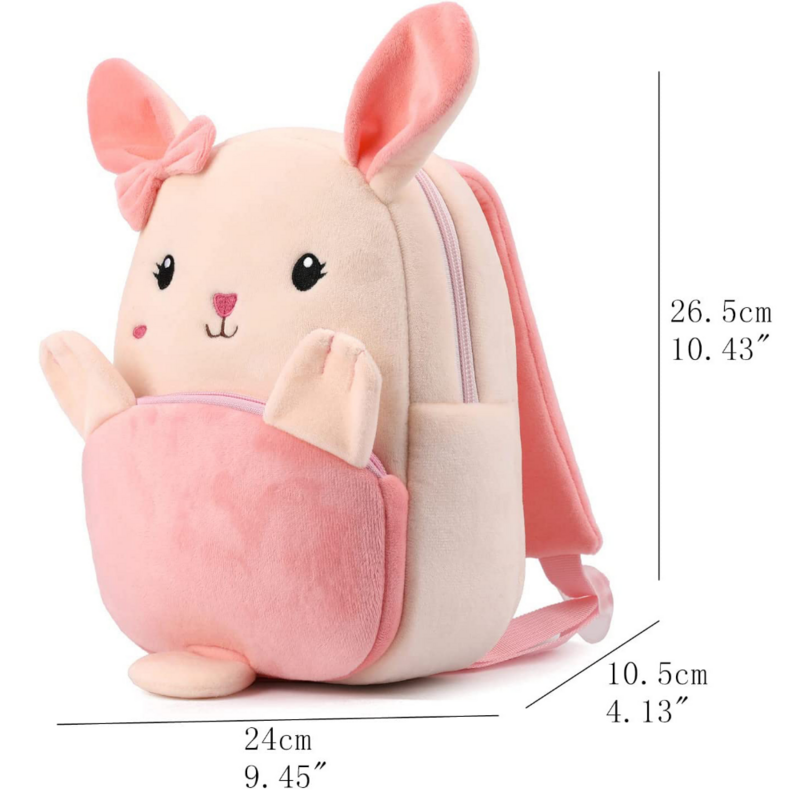 Personalised Toddler Backpack for Boy and Girl Cute Soft Plush Toddler Bag Animal Cartoon Small Mini Backpack For Kids 1-6 Years