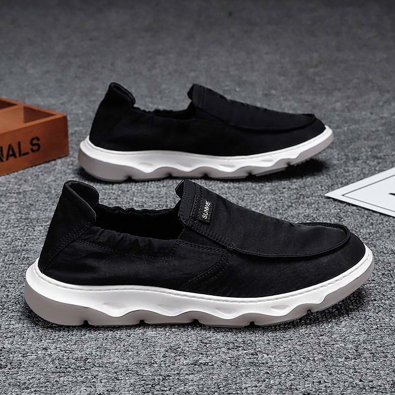 Men's sneakers Shoes 2023 Summer Fashion Canvas Shoe Men's Casual Board Shoes One Step Breathable Work Men's Shoes Fashion Shoes