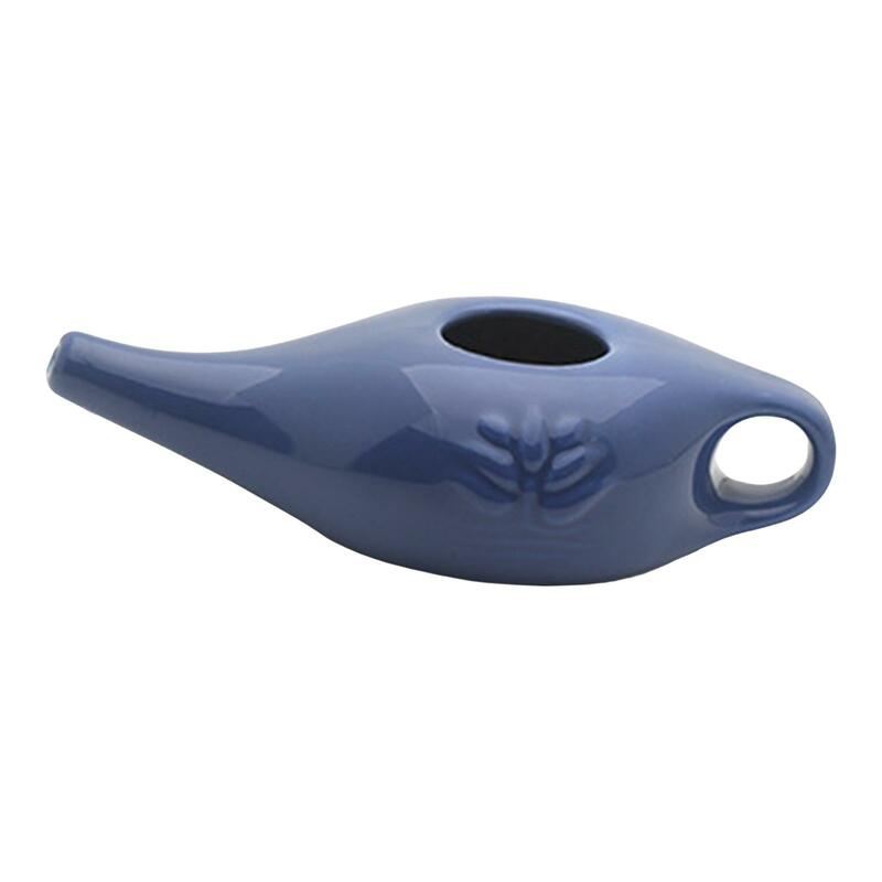 250ml Ceramic Neti Pot Portable Nose Cleaning Pot Spout Pot for Nasal Cleansing Men and Women