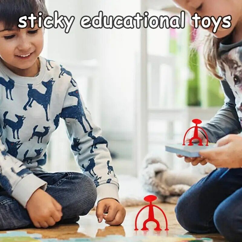 DIY Soft Silicone Building Blocks Sucker Educational Construction Toys For Boys Girls Gift Idea Assembled Sucker Toys For Kids