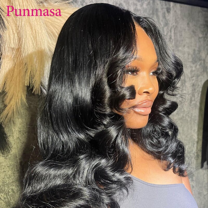 Red Splice Color Body Wave Human Hair Wigs 13x6 Transparent Lace Front Wigs for Black Women PrePlucked 200%  13X4 Frontal Wig