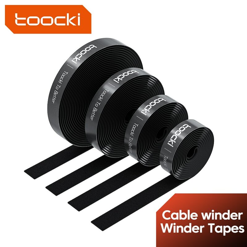Toocki Organizer Wire Winder Ties auricolare Mouse Cord Management USB Charger Cable Protector per iPhone Samsung Xiaomi