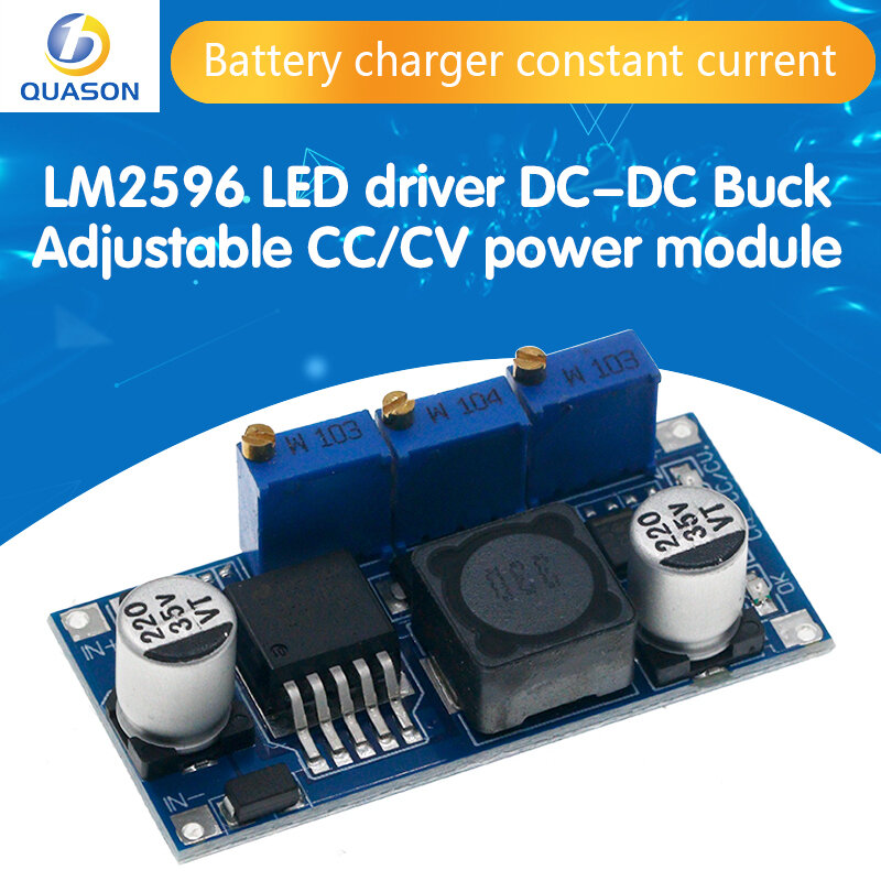 LM2596 DC-DC Step Down Cc Cv Voeding Module Led Driver Battery Charger Verstelbare LM2596S Constante Stroom Spanning Goede