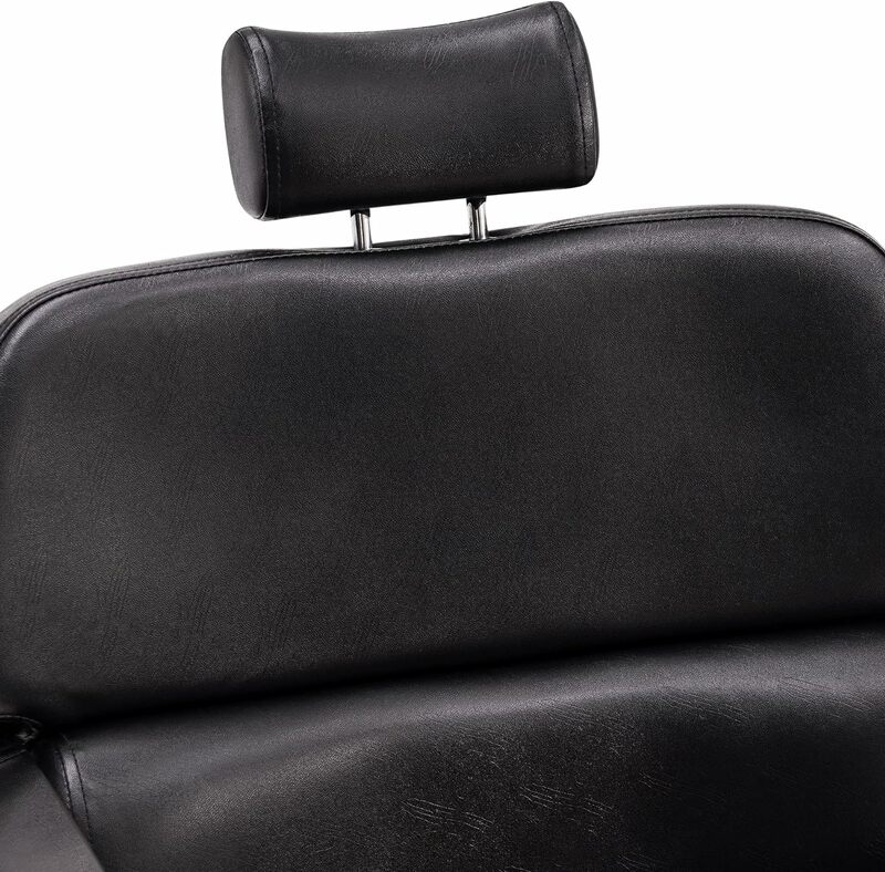 BarberPub Classic reclinabile sedia da barbiere in pelle Heavy Duty Hair Spa Salon Styling Beauty Equipment 3126 (nero)