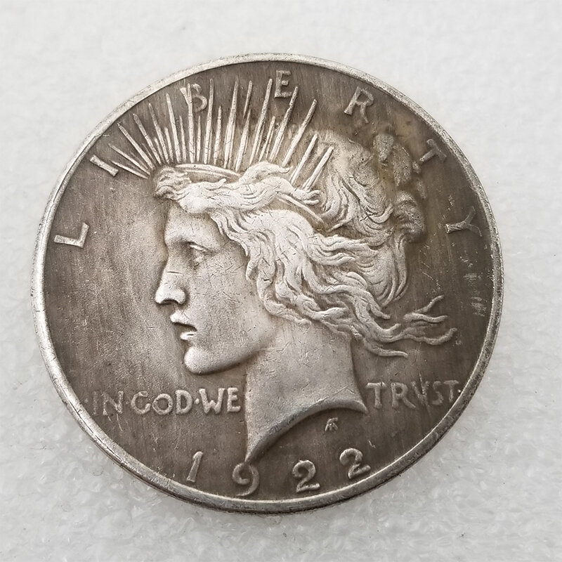 リバティと安全コインの像、シルバードル、コインコレクション、1922