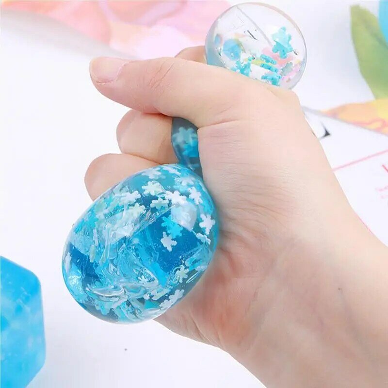 Stress Balls For Kids Slow Rebound Ice Cube Shape Squeeze Toys Durable Stress Balls Sensory Fidget Toys For Christmas Birthday