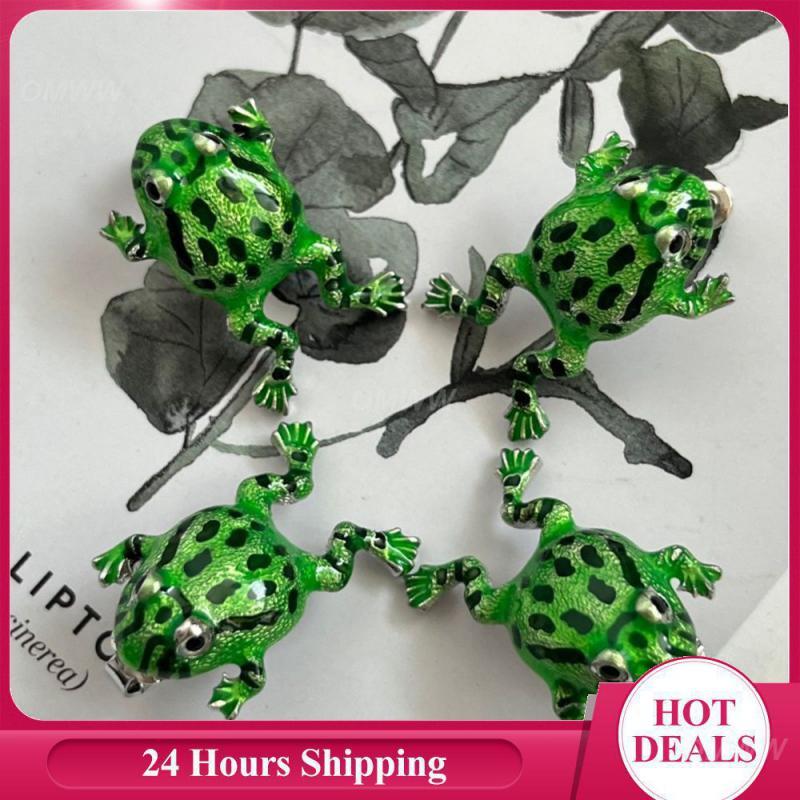 Funny Frog Earrings Unique Design Fashionable Novelty Frog Earrings Interesting Accessories Quirky Fashion Accessories Lovely