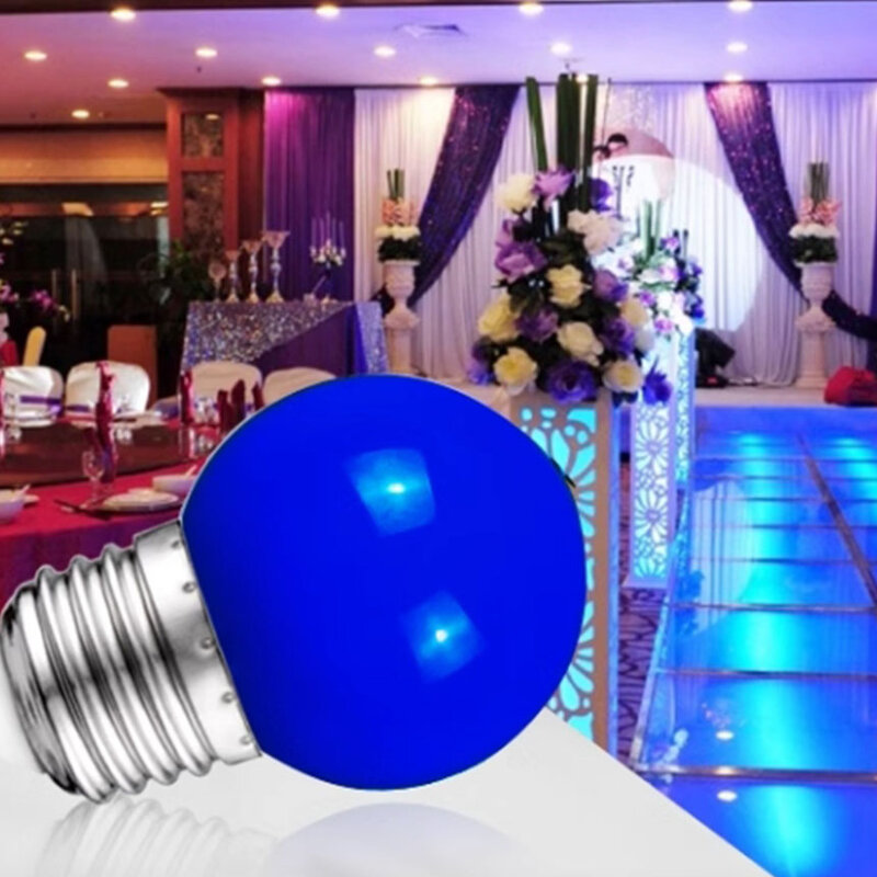 Domowa Mini kreatywna kolorowa żarówka LED wkręcana kulka bąbelkowa kolorowa romantyczna sypialnia pojedyncza lampa stołowa Decoratio